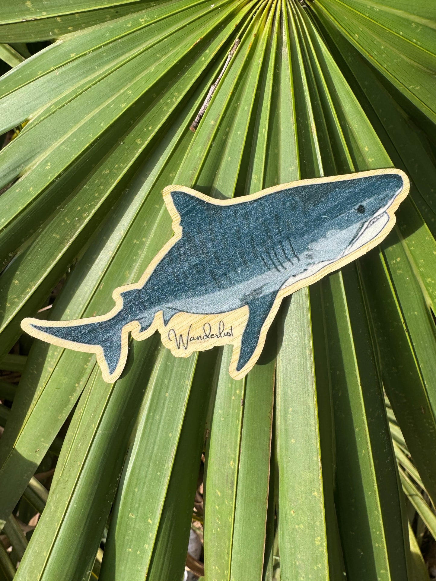 Tiger Shark - Bamboo Sticker